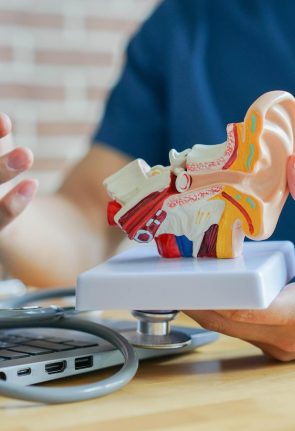 professional-otolaryngologist-explain-diagnose-human-ear-anatomy-about-eardrum-symptom